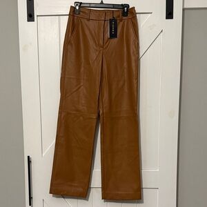 Piombo Brown Straight Leg Pants